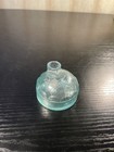 Old Antique Inkwell From The 1800s  Ink Well Glass  Very Rare Etched Usa Made
