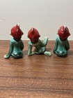 1950s Vintage Christmas 3 Elves Shelf Sitters  Folklore Pixies Made In Japan Lot