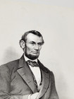 C 1865 Abraham Lincoln Portrait Lithograph By Chr  Kimmel   Forster   antique