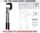 Hand Rivet Squeezer For Solid   Tubular Rivets  2  Reach    2  Gap  Will Set    