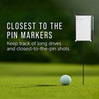 Golf Long Drive And Closest To The Pin Marker Kit - 4 Pack - Metal Golf Marker