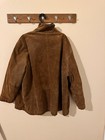 Vintage Charles Klein Men   s 3xl Brown Suede Leather Jacket Faux Fur Lined Coat
