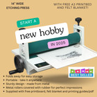 14  Wide Relief Printing Press  Etching Press  Intaglio  Linocut   Free A3 Felt