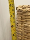 Wicker Floor Basket Vase Vintage 26    Tall Boho Woven Eclectic Mexican