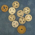 Lot Of 10 Assorted Transit transportation Tokens - Free Shipping Usa