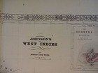 1864 Nice Hand-colored Map Of West Indies By Johnson And Ward