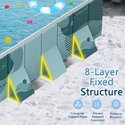 82  Foldable Rectangular Above Ground Swimming Pool Outdoor Adult Kiddie Pools