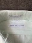 Vtg New 70s Van Heusen Lightweight Button Up 15 Short Sleeve Light Green