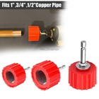 Copper Pipe Cleaner Set For Drill 1 2  3 4  1  Bore Brush Kit Plumbing Hvac Tool