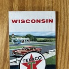 Texaco Map Wisconsin Milwaukee Madison Green Bay 1961 Gas Oil Advertising