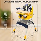 4-in-1 Baby High Chair Folding Dining Chairs For Babies Toddlers Eat   Play