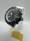 Invicta Aviator Chronograph Quartz Black  Dial Men s White Strap Watch 39900