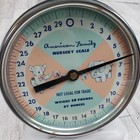 American Family Vintage Nursery Scale Baby Scale 30 Lb Elephant Bear White
