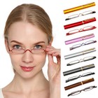 Compact Reading Glasses With Aluminum Tube Case Men Women Spring Hinge Reader Us
