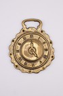 Horse Brass Medallion Buckle   5 O clock Clock   Equestrian Home Decor Ornament