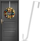 12 In Wreath Hanger For Front Door White Wreath Hangers Over The Door White1