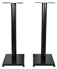 Pair Rockville Rs29b 29  Steel Bookshelf Speaker studio Monitor Stands - Black