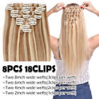 Blonde 8a 100  Human Hair Extensions Clip In Real Remy Hair Extensions Full Head