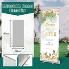 Premium Custom Retractable Banner 33 x81  With Aluminum Frame For Events
