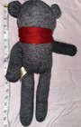 Collectors Choice Sock Monkey Teddy Bear Plush Red Bow 2010 Dan Dee 17 Inch Htf
