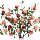 Fake Apple Branch Artificial Fruit Decor Plant Home Party Centerpieces New
