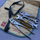 Vintage Toyota Motor Roll Up Bag Wrench Pliers Screwdriver Car Hand Tool Kit