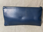 Vintage Bank Deposit Money Bag- First National Bank Allentown Pa Zippered-blue