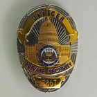 Security Officer Badge Private Security Metal Shield Costume Prop Collectible