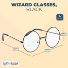Wizard Glasses  Halloween Costume Accessories  black  4 Pack 