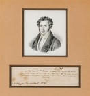 Rare Autographed Letter Signed By French Composer Fran  ois-adrien Boieldieu
