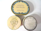 3 Vintage Face Powder Boxes Djer-kiss  Ayeristeeral  Karess-decorative