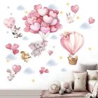 Animals Balloon Wall Stickers For Nursery  Baby Girls Kids Boys Bedroom Wall    