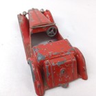 Vintage Metal Toy Car Roadster Parts Red