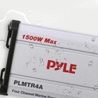 Pyle 1500w 4-channel Marine Amplifier Receiver - Waterproof   Weatherproof Marin