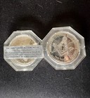 7 8-oz One James Monroe   One John Hancock Masonic Proof Sterling Silver Coins