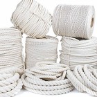 Golberg Twisted 100  Natural Cotton Rope - White Cotton Rope 3 4 Inch X 50 Feet