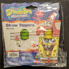 Nickelodeon Spongebob Straw Topper 2 Pack Bpa Free Silicone Straw Covers - New