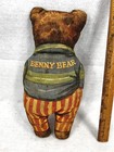 Antique Advertising Cloth Printed Bear Doll 9 In  Benny Bear Original 1910