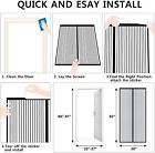 Magnetic Screen Door Mesh Curtain Durable Heavy Duty Mosquito Net Bug Hands Free