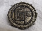 Disney 1 5  Metal Gold Toned Coin Medallion Pirates Of Caribbean Aztec Skull