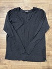 Eddie Bauer Womens Gray Knit V-neck Pullover Sweater Long Sleeve Solid M