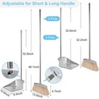 Voowo Broom And Dustpan Set  Silver Set