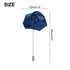 Meccanixity 12 Pcs Groom Boutonnieres Rose Pins For Navy Blue