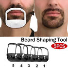 5pcs Men Beard Shaper Goatee Mustache Grooming Tool Face Hair Styling Template