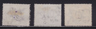 Western Australia 1882-93 3d Pale Brown Swan X3 Numeral Postmarks   rd10 