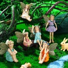 120 Pieces Spring Fairy Garden Figurines Kit Fairies For Garden Bulk Accessor   