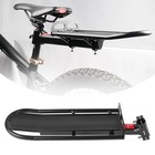 Retractable Bike Rear Luggage Cargo Rack Carrier Bicycle Seatpost Aluminum Alloy