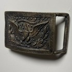 Vintage 1851 Civil War Eagle Sword Belt Buckle E Pluribus Unum Metal Patriotic