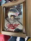 Miller High Life Bass Mirror Sportsman Series First Edition Bar Beer Decor