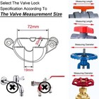 Outdoor Faucet Lock With Safety Padlock - Water Spigot Lock  Hose Bib Red 